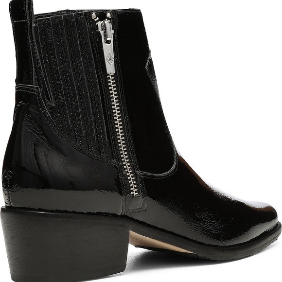 Donald J. Pliner Shoes - Black Patent Donald Pliner Marisol Bootie Size 9